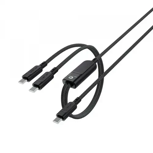 Cablu de Date si Incarcare USB-C - 2 x USB-C Acefast C5-11, 100W, 1.2m (Negru)