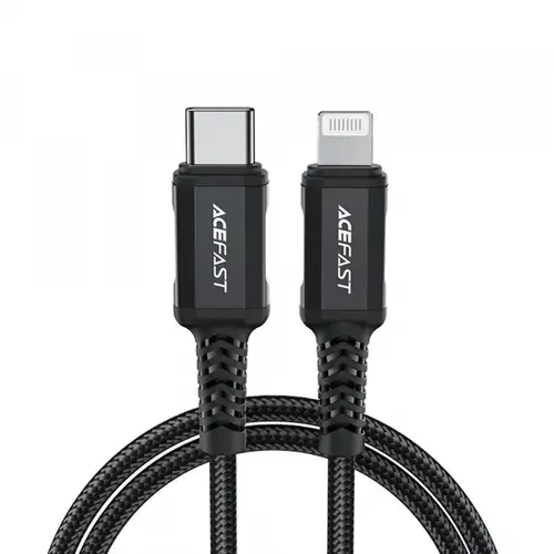 Cablu De Date si Incarcare USB-C - Lightning Acefast C4-01, 30W, 1.8m (Negru)