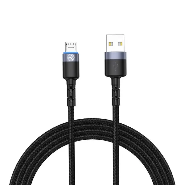 Cablu de date Tellur TLL155353, USB-A - Micro USB, 1.2m, Negru