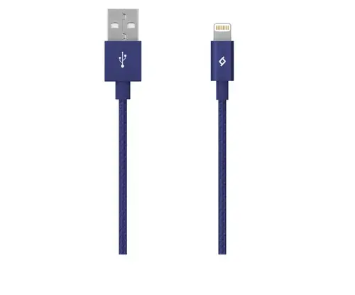 Cablu de date TTEC, USB-A la Lightning, 1.2 m (Albastru)