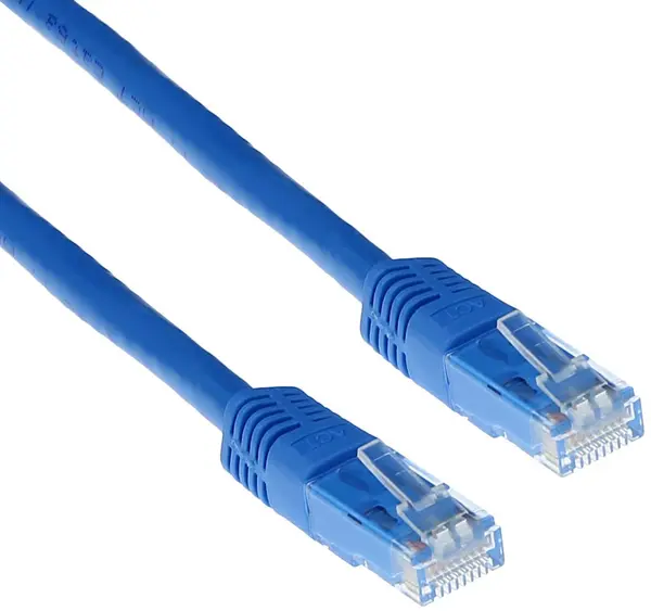 Cablu de rețea ACT - IB8602, RJ45/RJ45, 2m, albastru