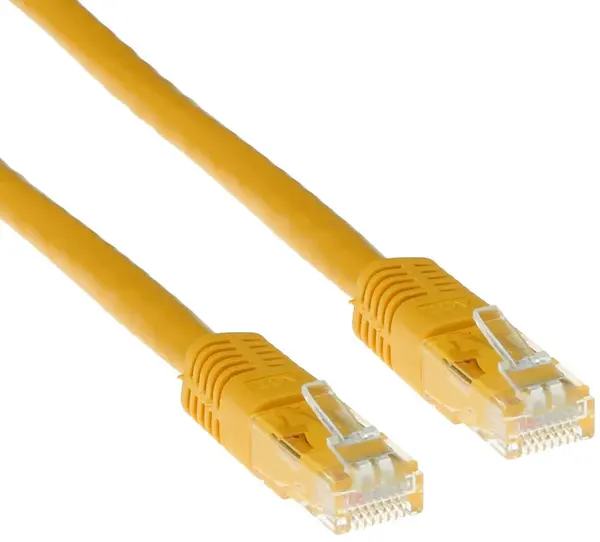 Cablu de rețea ACT - IB8800, RJ45/RJ45, 0.5m, galben