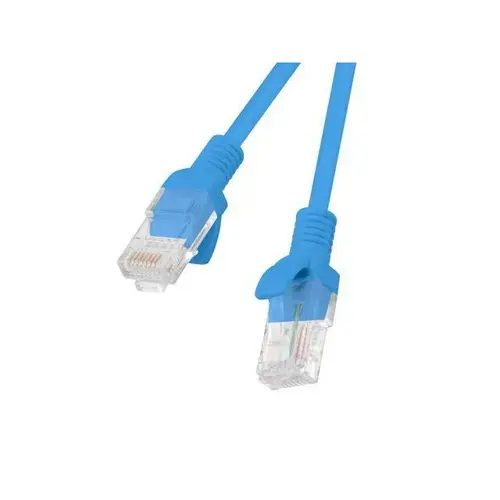 Cablu de retea din fibra optica Lanberg PCF6-10CC-0100-B, RJ45 cat.6 FTP 1m, Albastru