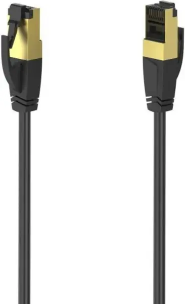Cablu de rețea hama CAT 8 S/FTP, 3m ,protejat , 40Gbit/s, negru,Blister