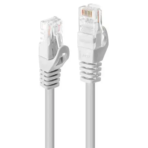 Cablu de retea Lindy 2m Cat.6 U/UTP, conector A: RJ45 Male conector B: RJ45 Male, latime de banda suportata 250MHz, Alb