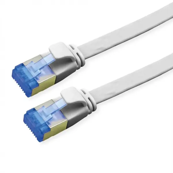 Cablu de retea RJ45 extra flat FTP cat.6A 0.5m Gri, Value 21.99.2110