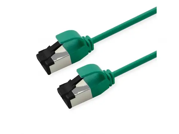 Cablu de retea RJ45 Slim U/FTP Cat. 8.1 (Class I) LSOH 1m Verde, Roline 21.15.3243