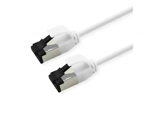 Cablu de retea RJ45 Slim U/FTP Cat. 8.1 (Class I) LSOH 3m Alb, Roline 21.15.3276