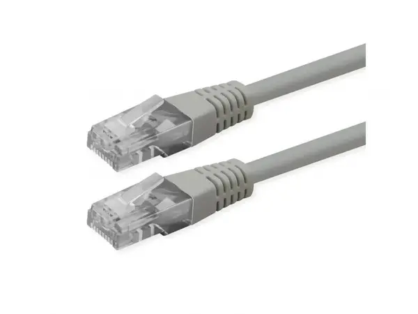 Cablu de retea RJ45 UTP Cat.6 (Class E) PoE 0.5m Gri, Roline 21.51.0930
