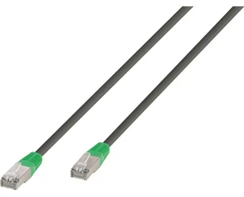Cablu de rețea Vivanco - 45913, RJ45/RJ45, 10m, gri/verde