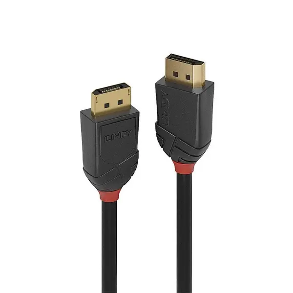 Cablu DisplayPort 16K60Hz/4K240Hz v2.1 Black Line T-T 1m, Lindy L36520