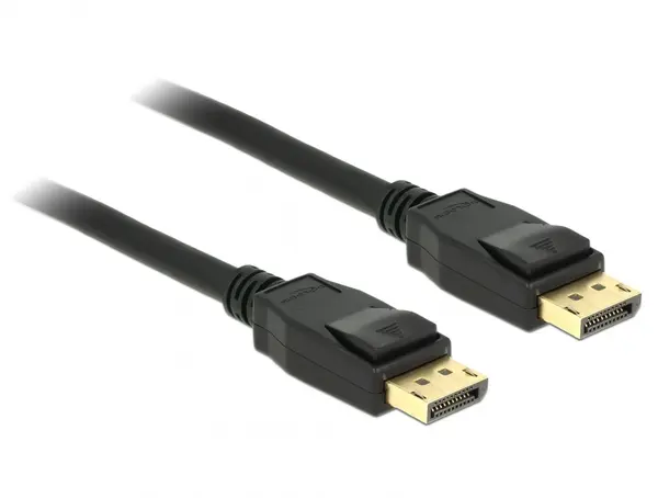 Cablu Displayport 4K60Hz T-T 1m Negru, Delock 83805