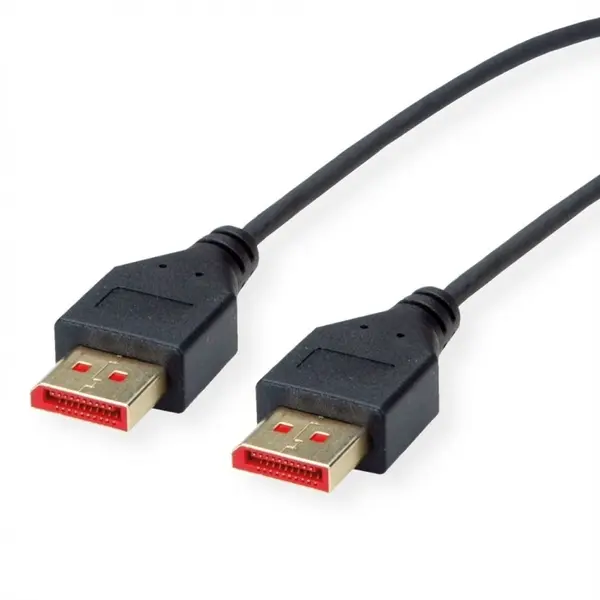 Cablu Displayport 8K60Hz/4K120Hz slim T-T 1.5m Negru, Roline 11.04.5961
