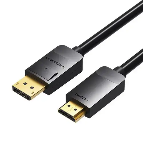 Cablu DP la HDMI, 3 Metri, Vention, Negru