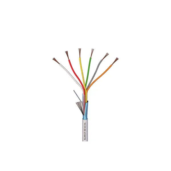 Cablu ecranat alarma Elan 6x0.22, cupru, 4.6 mm, 100 metri