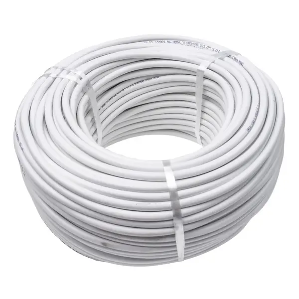 Cablu Electric Simplu Alb, 2 x 2.5 x 100 m, Clasa de Protectie A++
