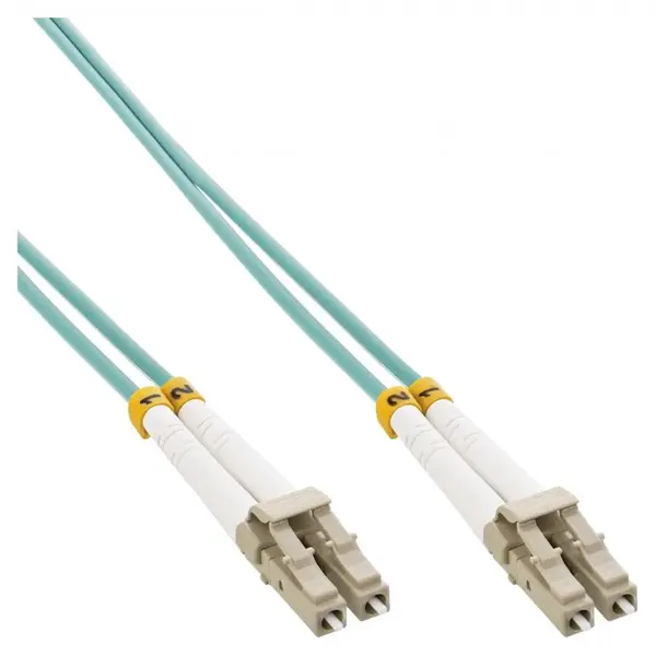 Cablu fibra optica LC-LC Duplex Multimode OM3 LSOH 5m, InLine IL88522O