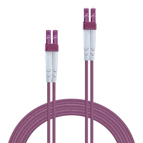 Cablu Fibra Optica Lindy LY-46343, LC/LC OM4, 2 x LC Male to 2 x LC Male, 5m