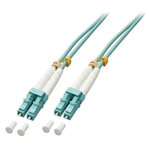 Cablu fibra optica Lindy LY-46402, LC/LC OM3F, 50m