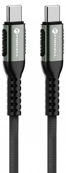 Cablu Forcell - F-Energy C263, USB-C/USB-C, 240W, 1.2 m, negru