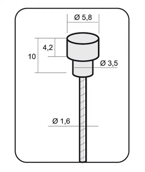 Cablu Frana Alligator Cursiera L-1700mm A 1,6 Inox Inoxidabil