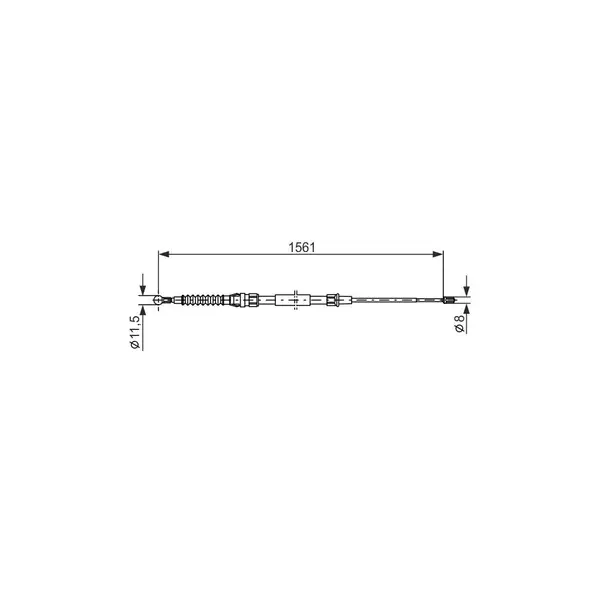 Cablu, frana de parcare BOSCH 1 987 477 942