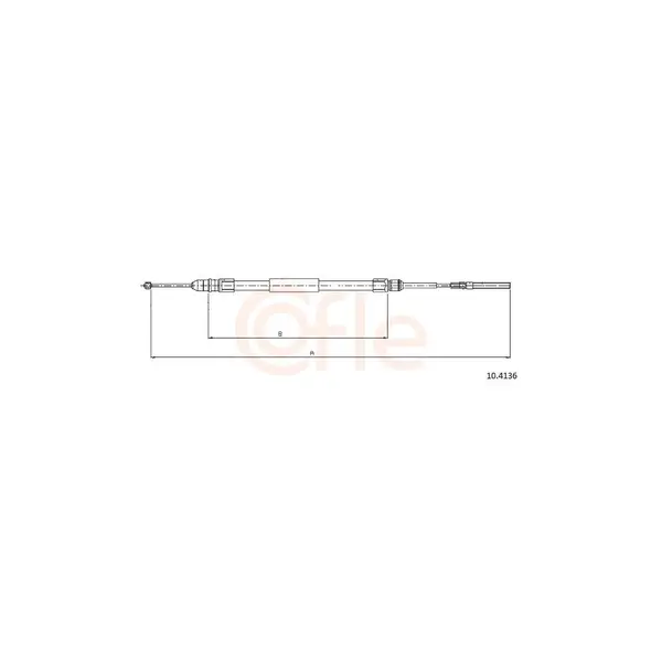 Cablu, frana de parcare COFLE 10.4136