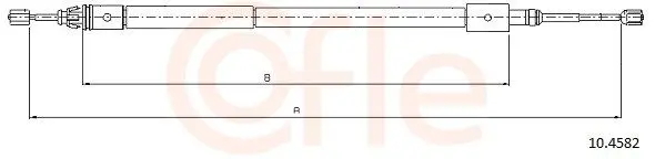 Cablu, frana de parcare COFLE 10.4582