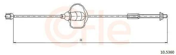 Cablu, frana de parcare COFLE 10.5360
