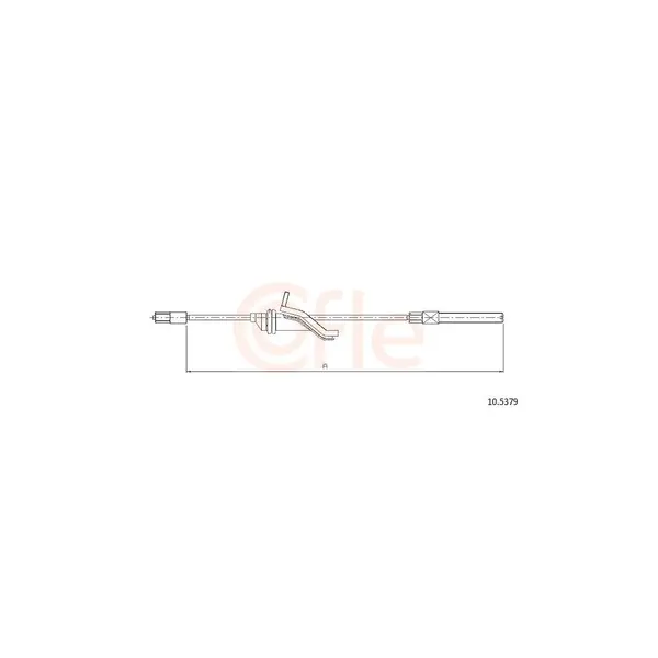 Cablu, frana de parcare COFLE 10.5379