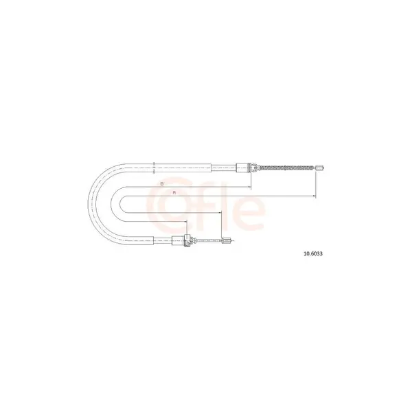 Cablu, frana de parcare COFLE 10.6033