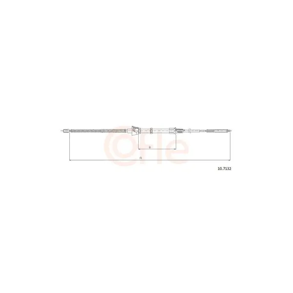 Cablu, frana de parcare COFLE 10.7132