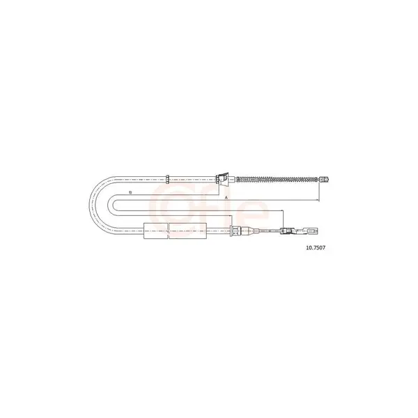 Cablu, frana de parcare COFLE 10.7507