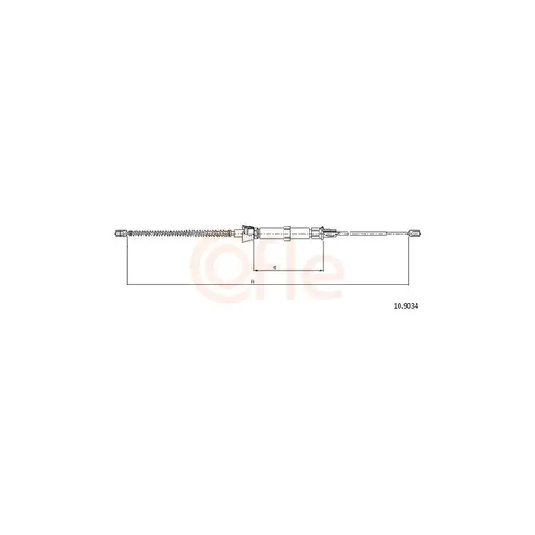 Cablu, frana de parcare COFLE 10.9034