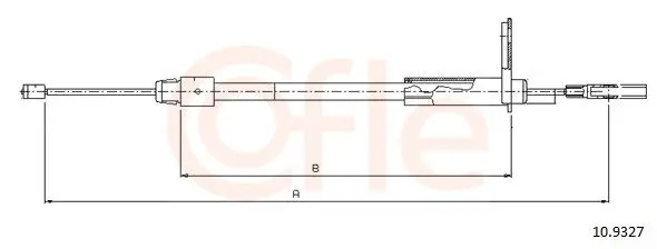 Cablu, frana de parcare COFLE 10.9327