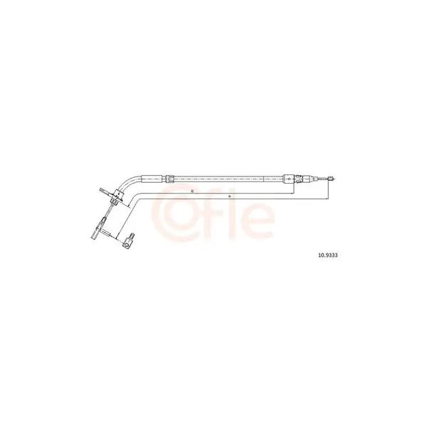 Cablu, frana de parcare COFLE 10.9333