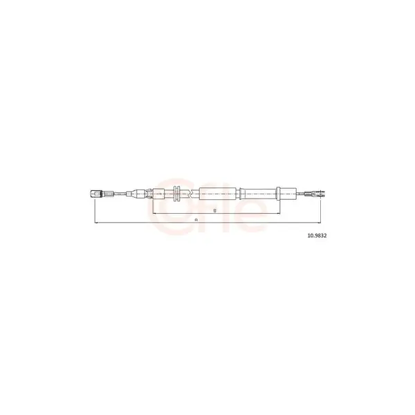 Cablu, frana de parcare COFLE 10.9832