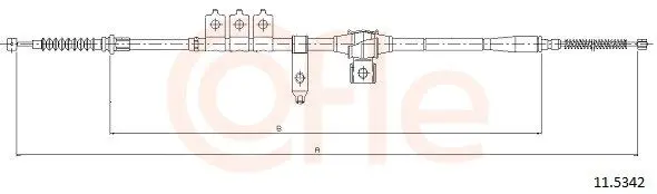 Cablu, frana de parcare COFLE 11.5342