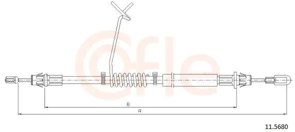 Cablu, frana de parcare COFLE 11.5680