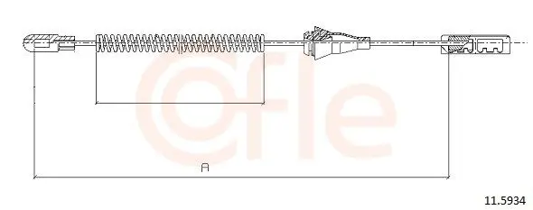 Cablu, frana de parcare COFLE 11.5934