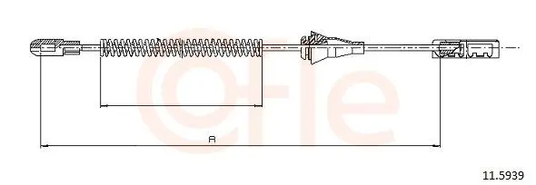 Cablu, frana de parcare COFLE 11.5939