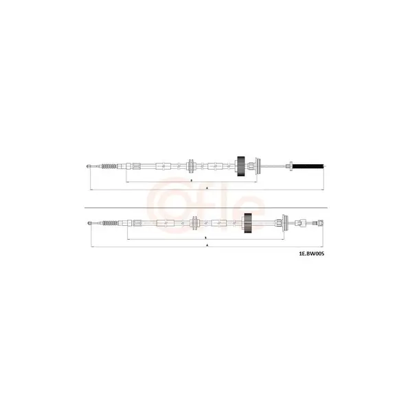 Cablu, frana de parcare COFLE 1E.BW005