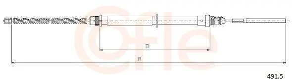 Cablu, frana de parcare COFLE 491.5