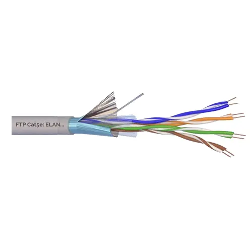 Cablu FTP Cat 5E cupru solid 100%, 305 m, TSY Cable / ELAN Italia