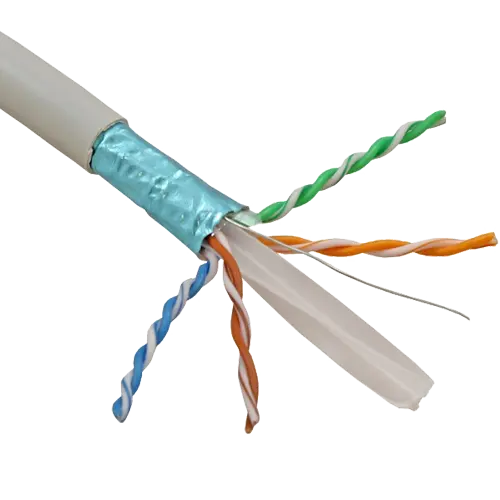 Cablu FTP, cat 6E, CUPRU 100%, manta LSZH 305m - ELAN ELN-FTP-6-CU