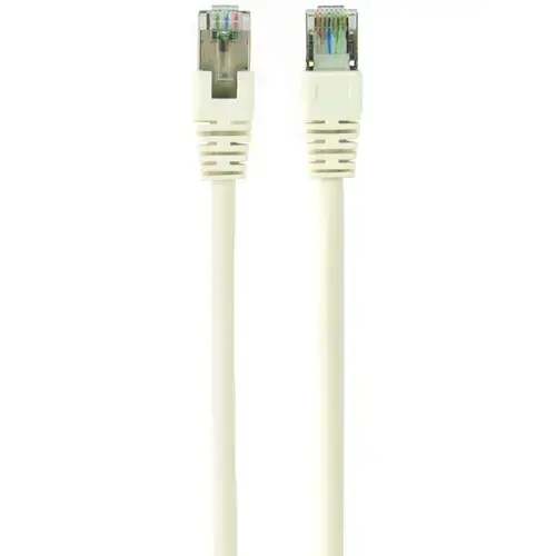 Cablu FTP GEMBIRD Cat6, cupru-aluminiu, 0.25 m, alb, AWG26, ecranat PP6-0.25M/W