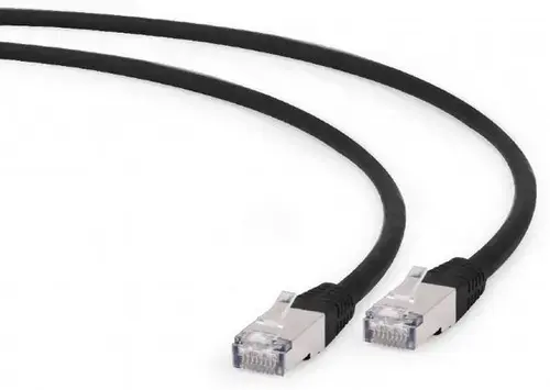 Cablu FTP Gembird PP6A-LSZHCU-BK-1.5M, Patchcord, CAT.6a, 1.5 m (Negru)