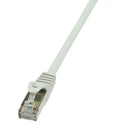 Cablu FTP LOGILINK Cat6, cupru-aluminiu, 0.5 m, gri, AWG26, ecranat CP2022S