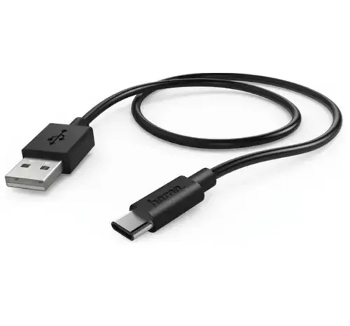 Cablu Hama 178385, 0.6m, USB-A/USB-C (Negru)