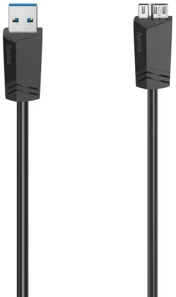 Cablu Hama - 200627, USB-A/Micro USB, 1.5 m, negru